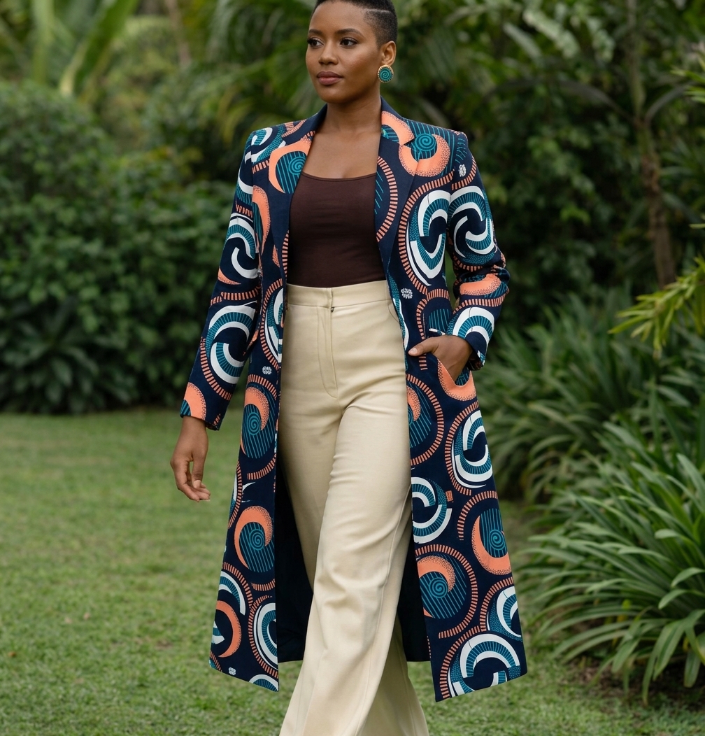 Zola Kitenge Longline Kimono